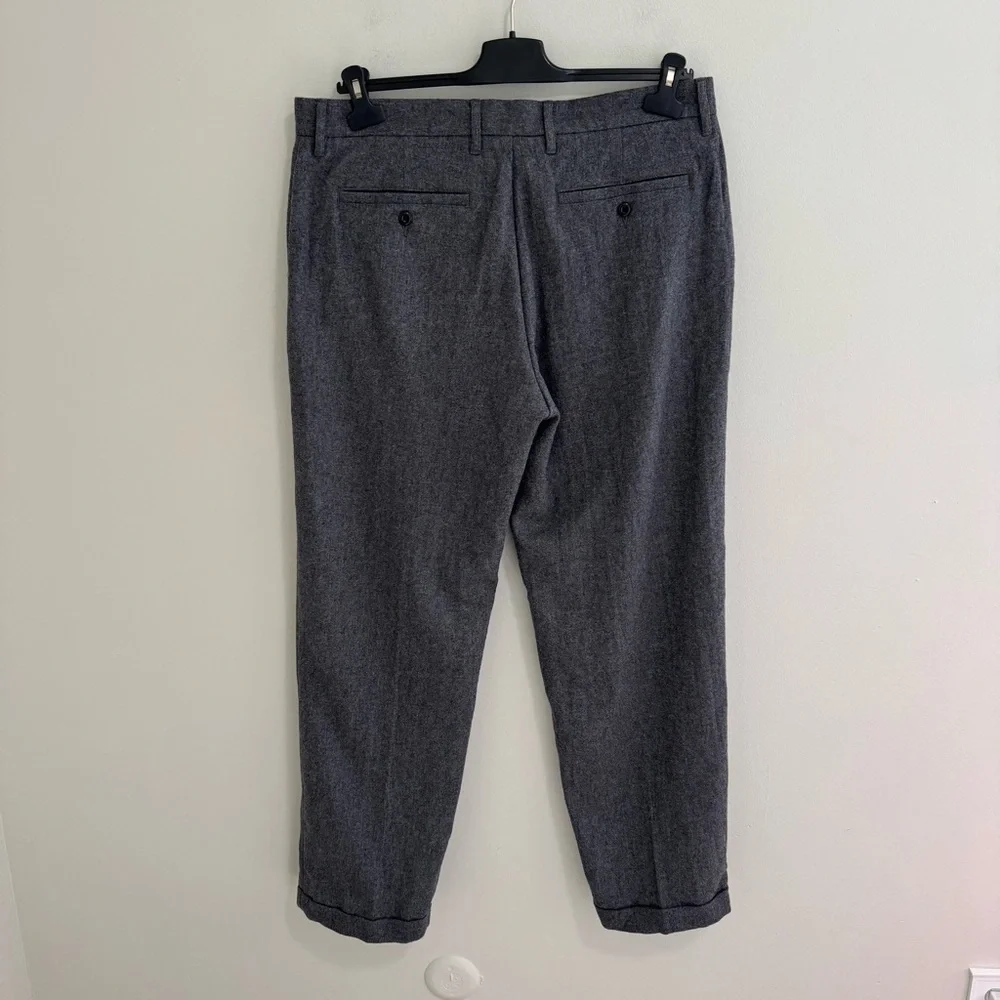 J. Crew NWT Creased Trouser in Japanese Wool Blend 36X32